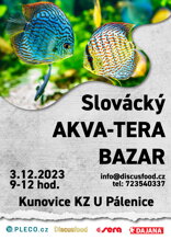 Vstupenka na Slovácký Akva-tera bazar Kunovice 3.12.2023