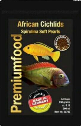   African cichlid spirulina pearls  230gr 500ml