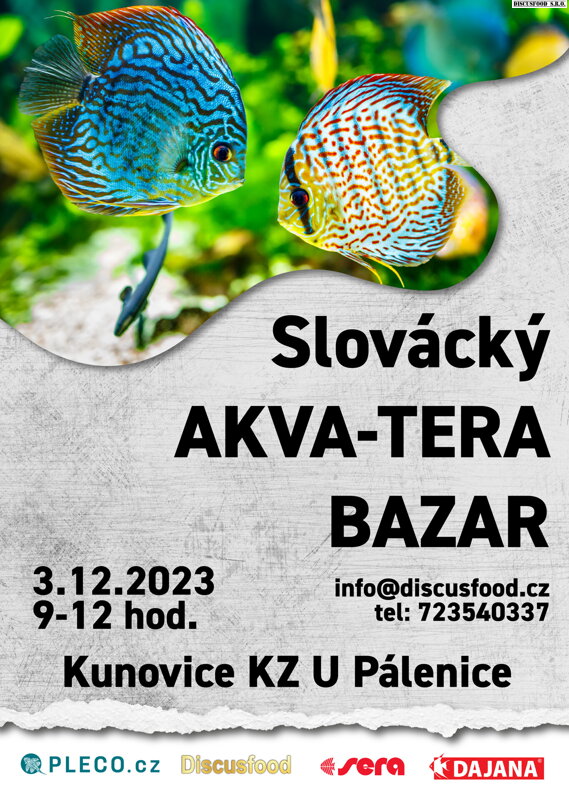 Vstupenka na Slovácký Akva-tera bazar Kunovice 16.3.2024