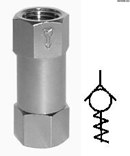 C-matic zpětný kovový ventil